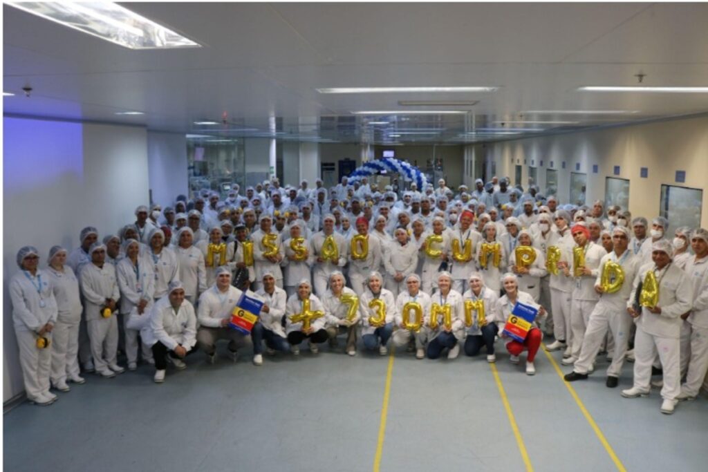 Teuto bate recorde e produz 741 milhões de unidade Teuto bate recorde e produz 741 milhões de unidade