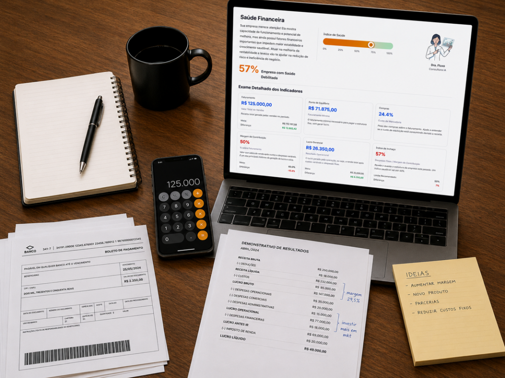 IA diagnostica finanças de pequenas empresas em 10 minutos IA diagnostica finanças de pequenas empresas em 10 minutos