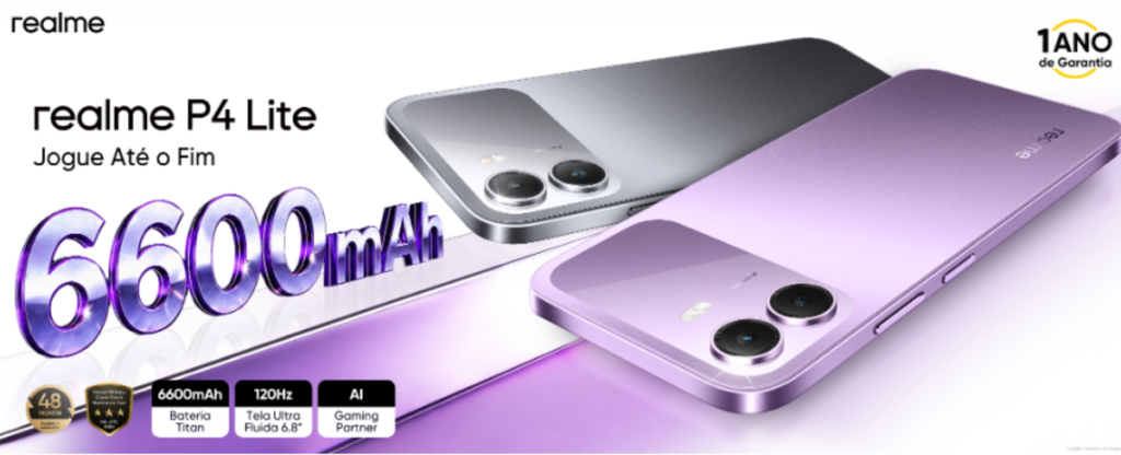 P4 Lite da realme chega ao Brasil com bateria de 6.600 mAh P4 Lite da realme chega ao Brasil com bateria de 6.600 mAh
