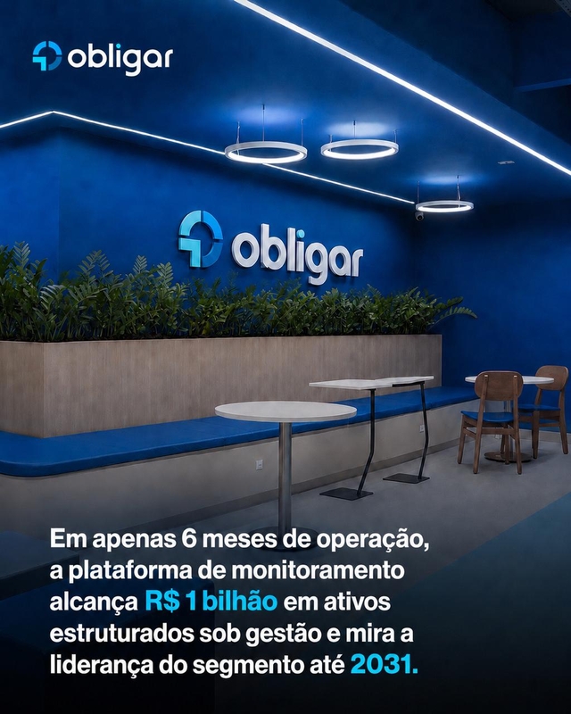 Obligar monitora R$ 1 bilhão em dívidas estruturadas Obligar monitora R$ 1 bilhão em dívidas estruturadas