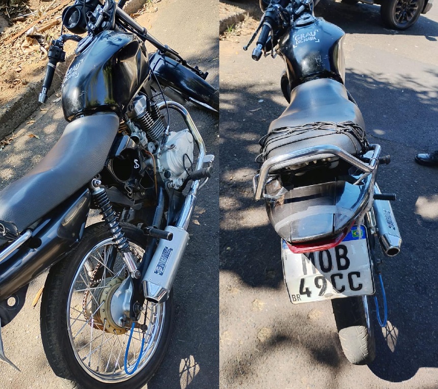 Polícia Militar recupera moto com chassi e placa adulterados no Jardim Aeroporto, em Franca