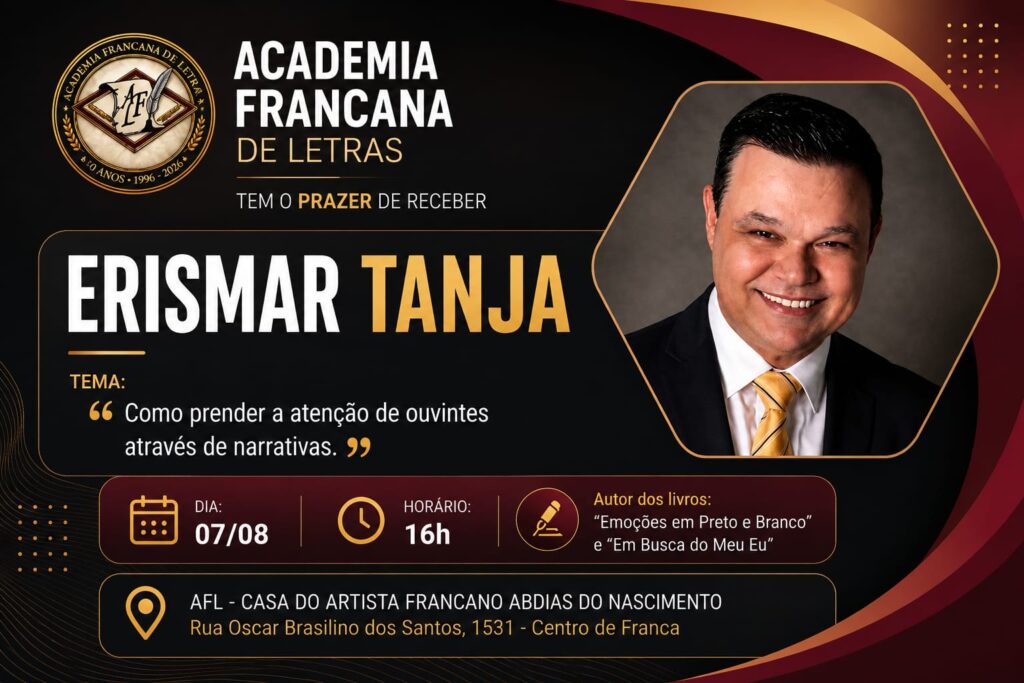 Academia Francana de Letras promove encontros com escritores e personalidades da cidade