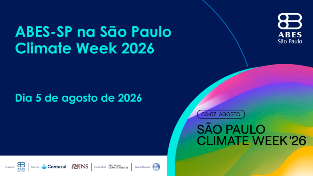 ABES-SP debate água na Climate Week 2026 ABES-SP debate água na Climate Week 2026