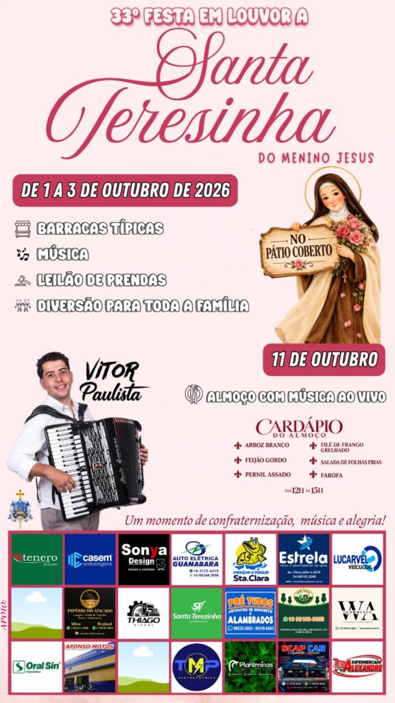 33ª FESTA EM LOUVOR A SANTA TERESINHA