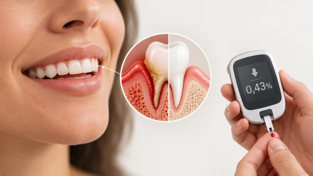 Tratar a gengiva ajuda no controle do diabetes Tratar a gengiva ajuda no controle do diabetes
