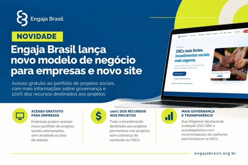 Engaja Brasil abre acesso gratuito para investimento social Engaja Brasil abre acesso gratuito para investimento social