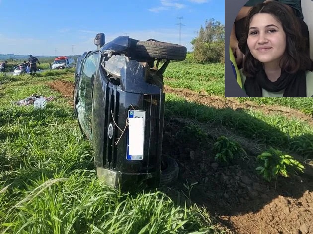 Carro capota e mata jovem de 19 anos em São Tomás de Aquino