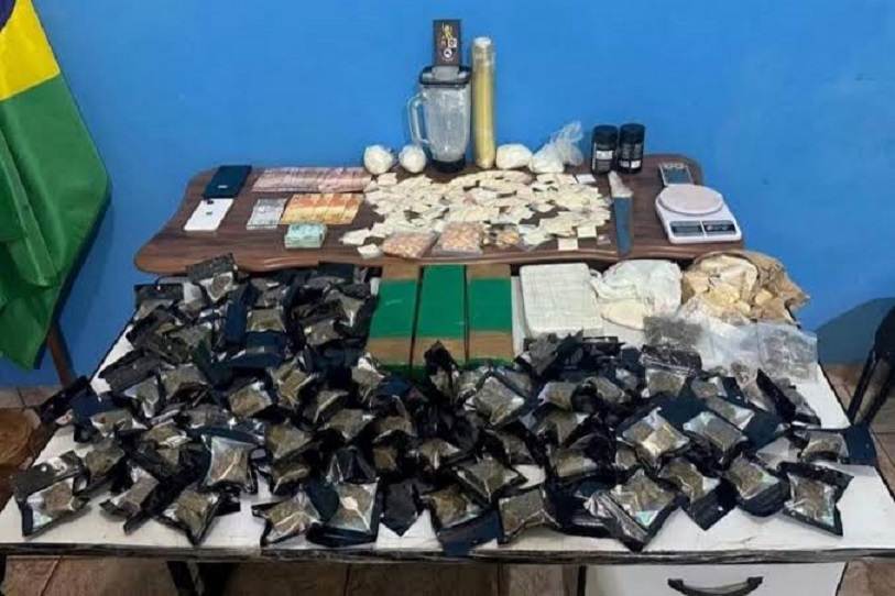 Traficante é preso com mais de 8,7 kg de drogas e R$ 6,3 mil em Guaíra