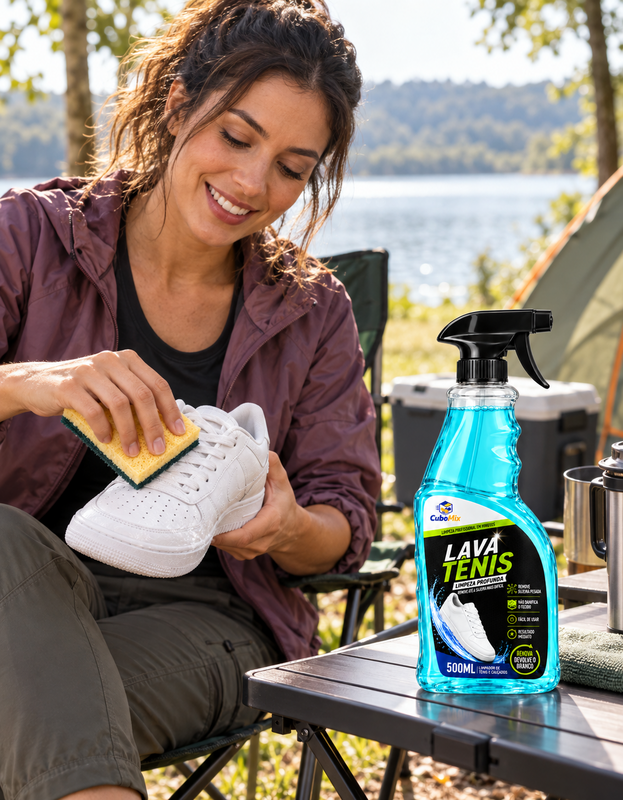 CuboMix lança Lava Tênis de 500 ml para limpeza de calçados CuboMix lança Lava Tênis de 500 ml para limpeza de calçados